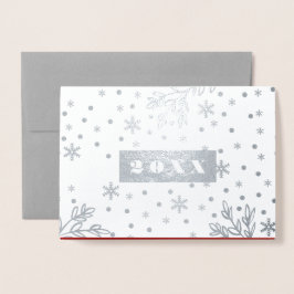 Tarjeta Con Relieve Metalizado Año personalizado | Tarjeta de Relieve metalizado 