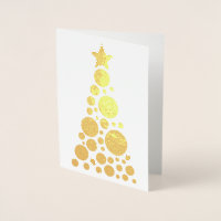 Árbol Twinkle - Tarjeta de saludo de Relieve metal