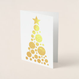 Tarjeta Con Relieve Metalizado Árbol Twinkle - Tarjeta de saludo de Relieve metal
