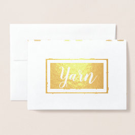 Tarjeta Con Relieve Metalizado Artesanías de impresión de bolas de yarn