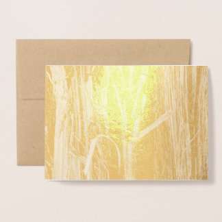Tarjeta Con Relieve Metalizado Aspecto de la corteza de madera con textura de ced