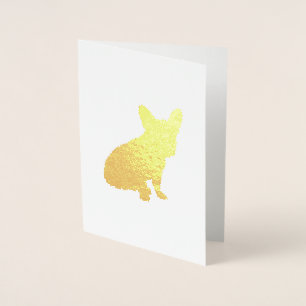 Tarjeta Con Relieve Metalizado Azul francés Bulldog Baby Shower francés francés