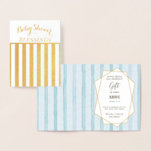Tarjeta Con Relieve Metalizado Bendiciones reales de Relieve metalizado dorado Fl