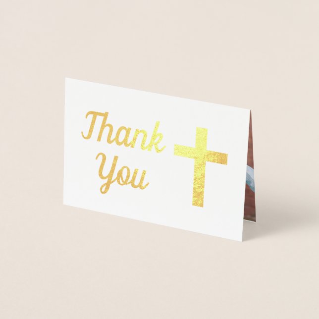 Tarjeta Con Relieve Metalizado Blue Boy Baptism First Birday Photo Gracias (Anverso)