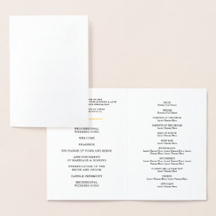 Tarjeta Con Relieve Metalizado BODA CEREMONY PROGRESO elegante mini confetti dot