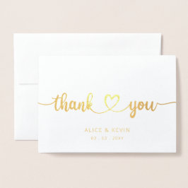 Tarjeta Con Relieve Metalizado Boda de fotografías manuscritas con guión simple G