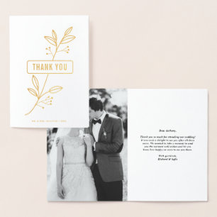 Tarjeta Con Relieve Metalizado Boda de fotos del Relieve metalizado dorado Floral