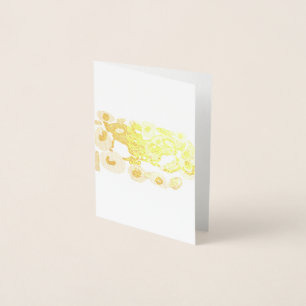 Tarjeta Con Relieve Metalizado Boda de zorros