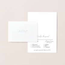 Boda Formal con Papel de Plata RSVP