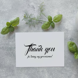 Tarjeta Con Relieve Metalizado Boda Groomsman Gracias