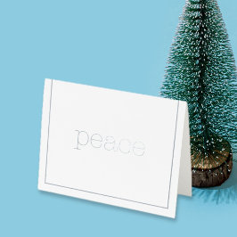 Tarjeta Con Relieve Metalizado borde delgado de texto de máquina de escribir con