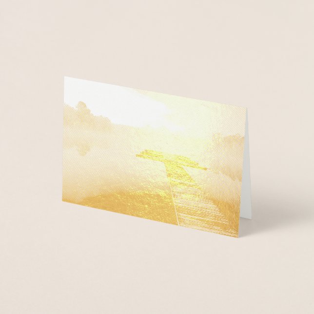 Tarjeta Con Relieve Metalizado Bote Dock (Anverso)