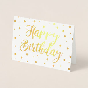 Tarjeta Con Relieve Metalizado Bubbly Happy Birday