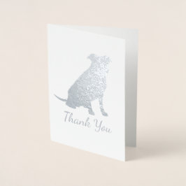 Tarjeta Con Relieve Metalizado Bulldog Pit Baby Shower Blue Boy Pitbull