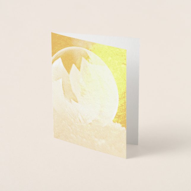 Tarjeta Con Relieve Metalizado Burbuja de jabón en nieve (Anverso)