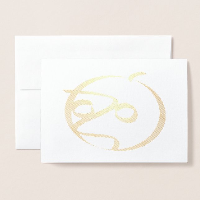 Tarjeta Con Relieve Metalizado Calabaza de Halloween con fondo transparente (Anverso con sobre)