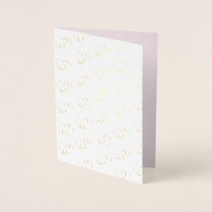 Tarjeta Con Relieve Metalizado Calabaza rosa con arco negro