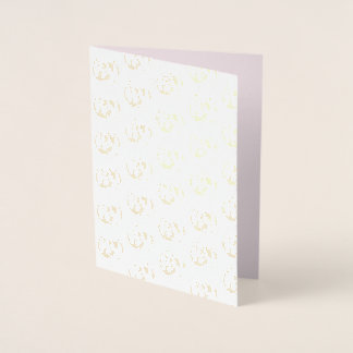 Tarjeta Con Relieve Metalizado Calabaza rosa con lazo negro