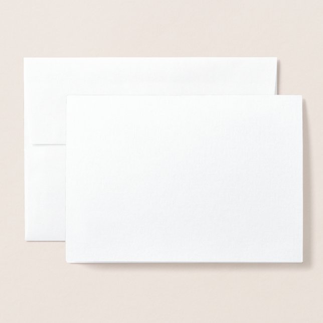 Tarjeta Con Relieve Metalizado Caligrafía simple Rsvp Oro personalizado (Anverso con sobre)