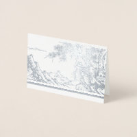 Carné de Relieve metalizado del poeta chino