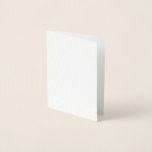 Tarjeta Con Relieve Metalizado Carta de Hoja Metálica<br><div class="desc">crea tu propio estilo personalizable blanco y minimalista que se puede actualizar fácilmente con tu foto y texto. Si necesitas ayuda para personalizar este producto,  por favor contáctame usando el botón de mensaje abajo y estaré encantado de ayudar.</div>