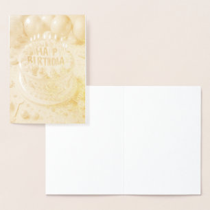 Tarjeta Con Relieve Metalizado Carta de Hojalata
