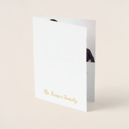 Tarjeta Con Relieve Metalizado ChicLa más maravillosa época del año foto