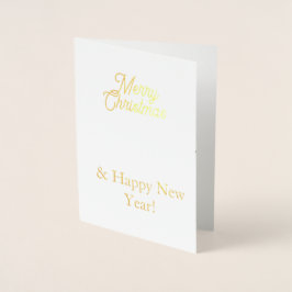 Tarjeta Con Relieve Metalizado Christmas Holiday Card