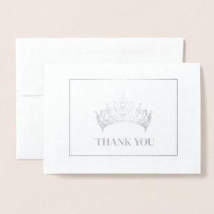 Tarjeta Con Relieve Metalizado Corona de concurso