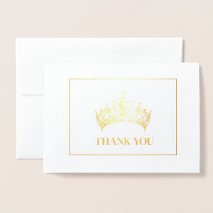 Tarjeta Con Relieve Metalizado Corona de concurso