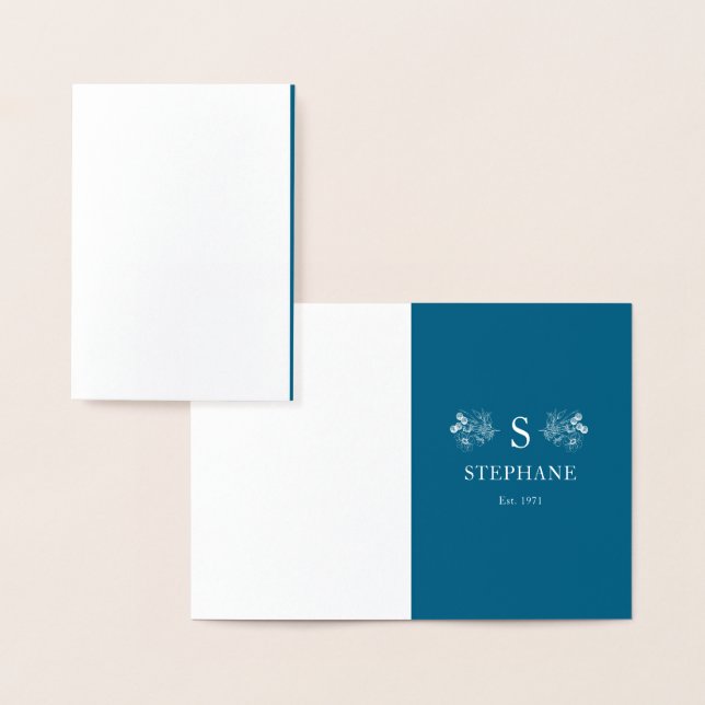 Tarjeta Con Relieve Metalizado Coussin Elégance Moderne (Demostración)