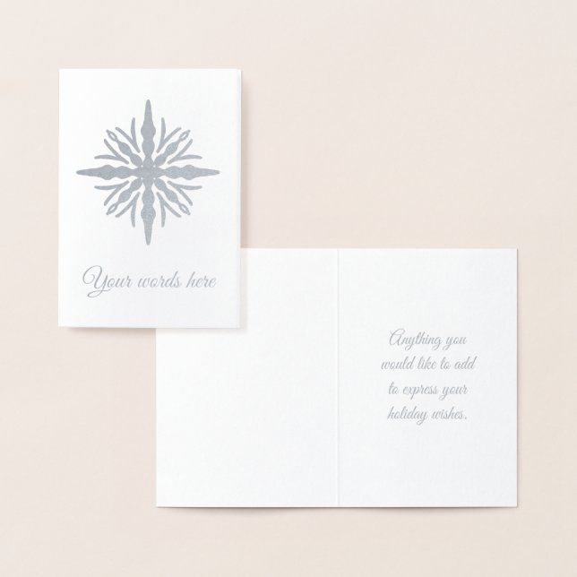 Tarjeta Con Relieve Metalizado Crea tu propia nieve de carámbano de lámina de pla (Demostración)