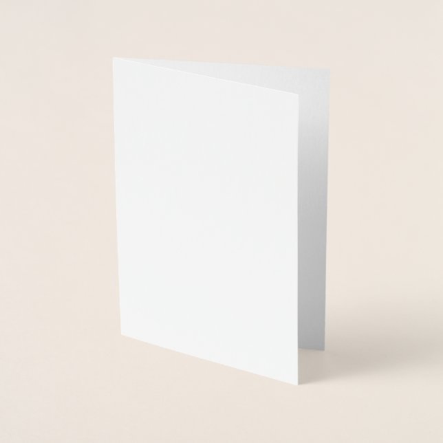 Tarjeta Con Relieve Metalizado Crea tu propio blanco  (Anverso)