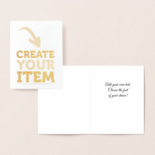 Tarjeta Con Relieve Metalizado CREA-TU-PROPIO DIY Subida personalizada corazón bo