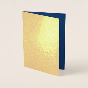Tarjeta Con Relieve Metalizado Crear su propio azul oscuro en blanco