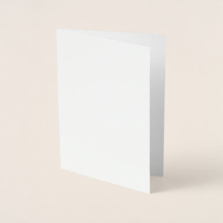 Tarjeta Con Relieve Metalizado Crear su propio blanco