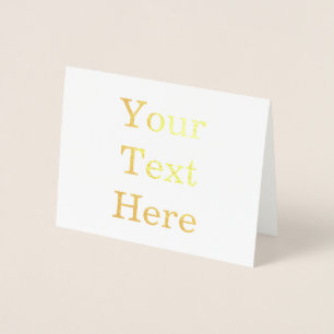 Tarjeta Con Relieve Metalizado Cree su propia tarjeta de Relieve metalizado peque