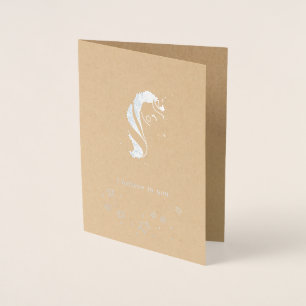 Tarjeta Con Relieve Metalizado Creo en tu carta de amistad