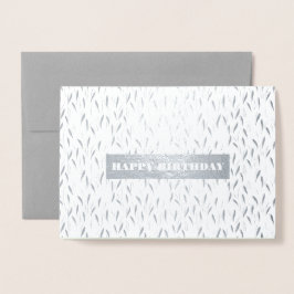 Tarjeta Con Relieve Metalizado Cumpleaños. Relieve metalizado de lujo real | Tarj