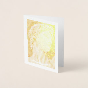 Tarjeta Con Relieve Metalizado David después de Michelangelo.. Relieve metalizado