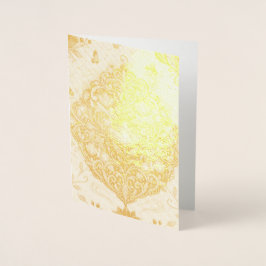 Tarjeta Con Relieve Metalizado  decoration de schimeria