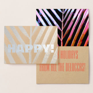 Tarjeta Con Relieve Metalizado Deseos felices