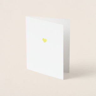 Tarjeta Con Relieve Metalizado Día de San Valentín Corazón de Oro Real