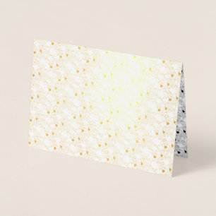 Tarjeta Con Relieve Metalizado Diseño de puntos cuatro