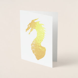 Tarjeta Con Relieve Metalizado Dragón medieval