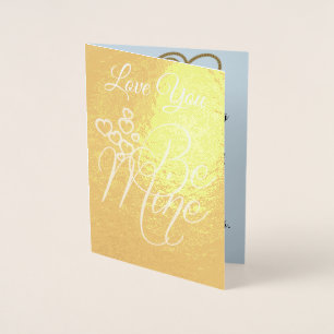 Tarjeta Con Relieve Metalizado El corazón del amor, la flora romántica, el destin