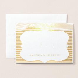 Tarjeta Con Relieve Metalizado El gran Gatsby en RELIEVE METALIZADO GRACIAS Boda