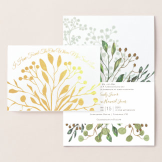 Tarjeta Con Relieve Metalizado El Relieve metalizado dorado encontró la invitació