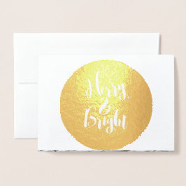 Tarjeta Con Relieve Metalizado El tema de la foto de los Clásicos Copos de Nieve