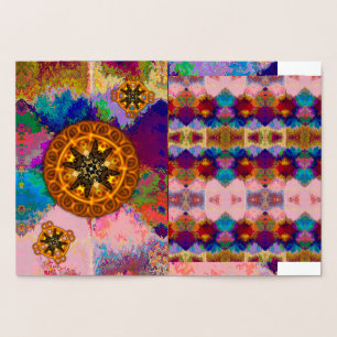 Tarjeta Con Relieve Metalizado el universo